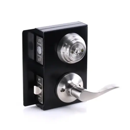 [GateCombo] Deadbolt & Lever (Stainless Steel)