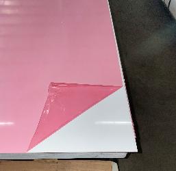 [AP410040BLKPVC] 4' x 10' x .040" BLACK/WHT PVC 1 Side 
